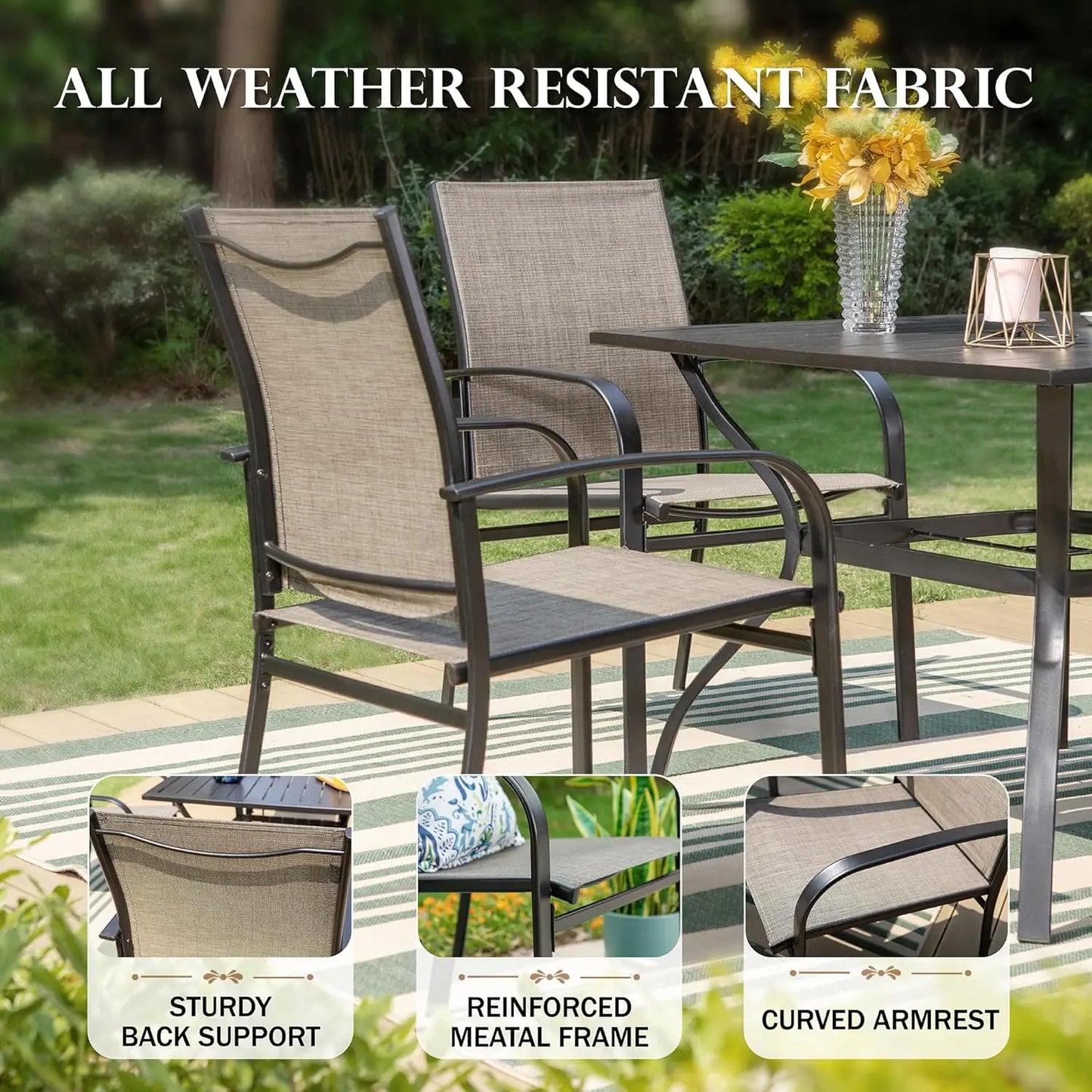 82.7" 9-Piece Patio Dining Set