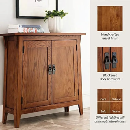 Mission Wood Oak Storage Cabinet