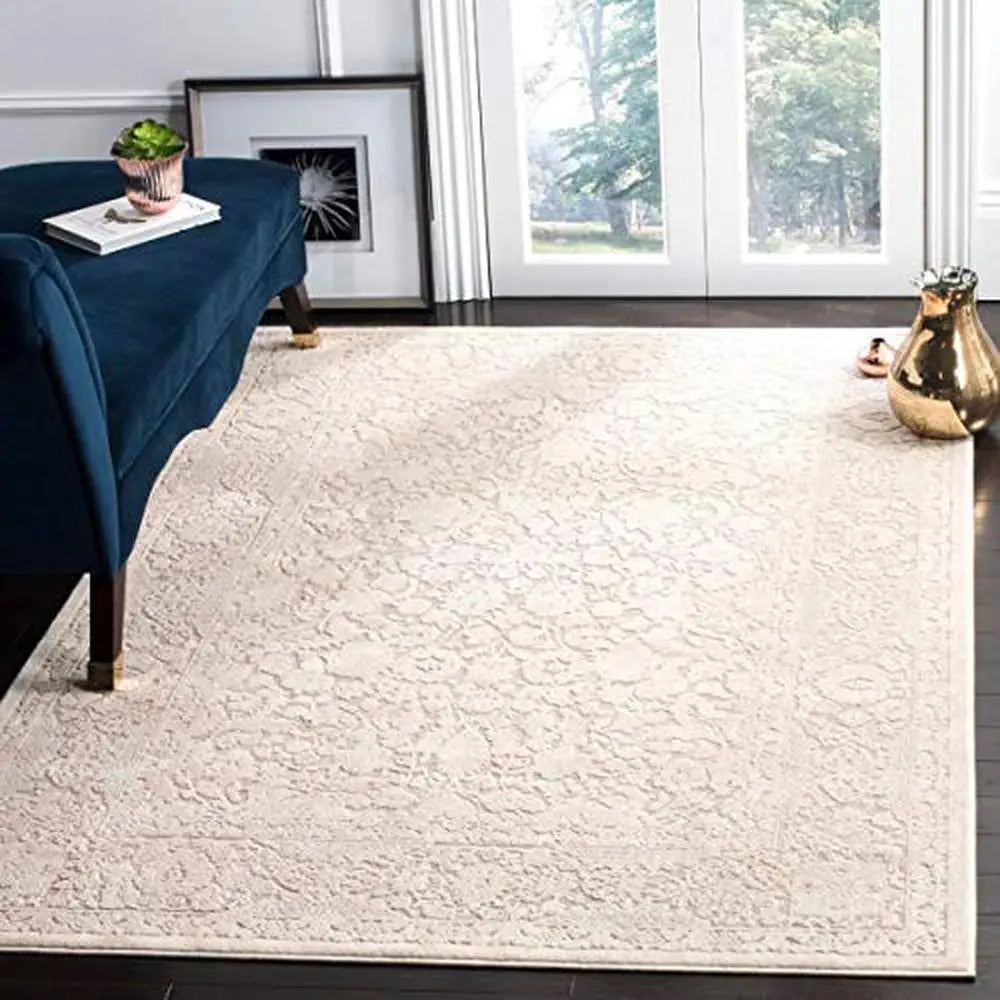 9x12 Beige Cream Boho Area Rug