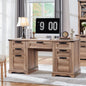 60" Farmhouse Executive Desk with Drawers