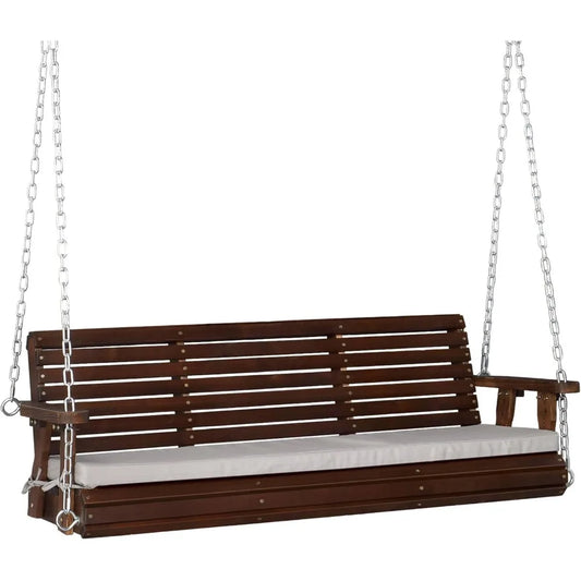 Heavy Duty 880 LBS Farmhouse Wooden Porch Swings