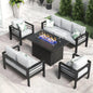 4 or 5 Pc-Patio Sectional Furniture With Fire Pit Table or Coffee Table
