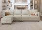 L-Shaped Sectional Sofa-Washable Covers