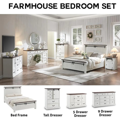 King Farmhouse Bed Frame