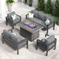 4 or 5 Pc-Patio Sectional Furniture With Fire Pit Table or Coffee Table