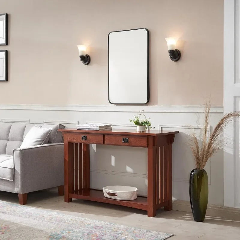 Solid Wood Mission Console Table