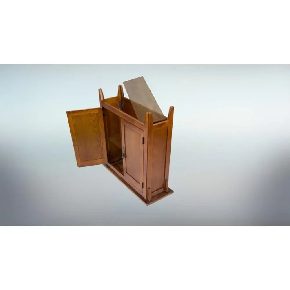 Mission Wood Oak Storage Cabinet