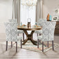 Set of 4, Upholstered Dining Chairs in 6 Colors