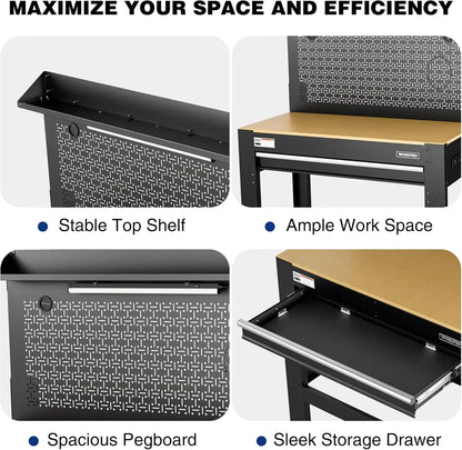 45" Garage Workbench with Storage