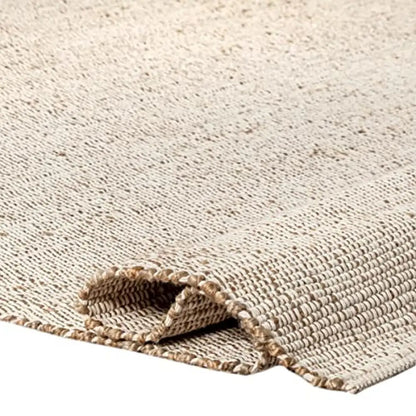 9'x12' Farmhouse Jute Cotton Rug