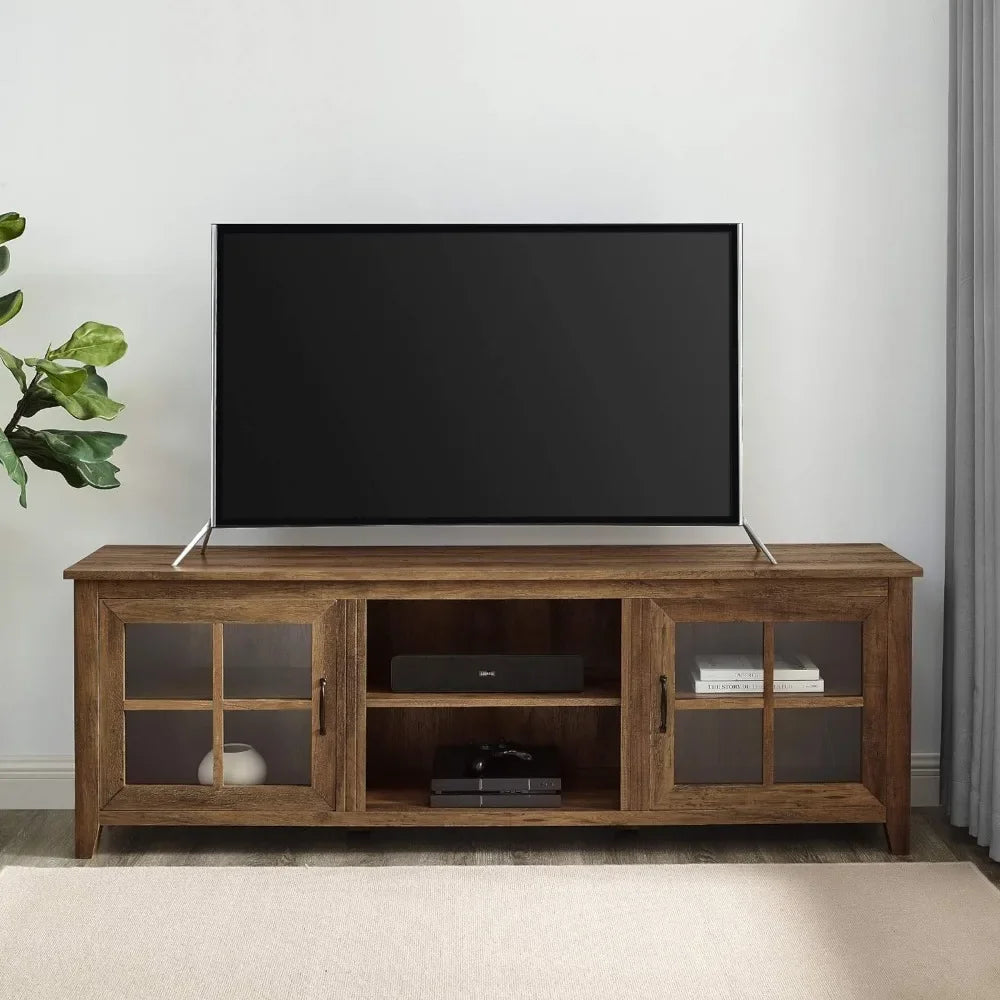 70"-2 Glass Door TV Stand