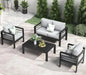 4 or 5 Pc-Patio Sectional Furniture With Fire Pit Table or Coffee Table