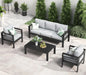 4 or 5 Pc-Patio Sectional Furniture With Fire Pit Table or Coffee Table
