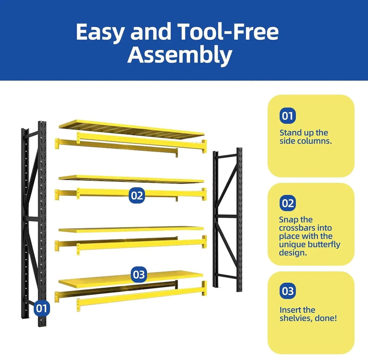 79"W Heavy Duty Garage Shelving