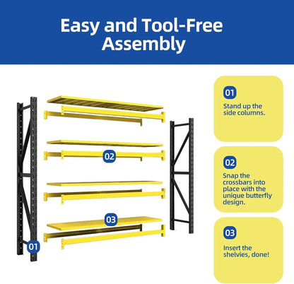 79"W Heavy Duty Garage Shelving