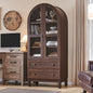 71" Tall Arched Bookshelf