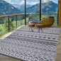 5x8' Waterproof Reversible Boho Patio Rug
