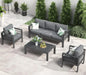 4 or 5 Pc-Patio Sectional Furniture With Fire Pit Table or Coffee Table