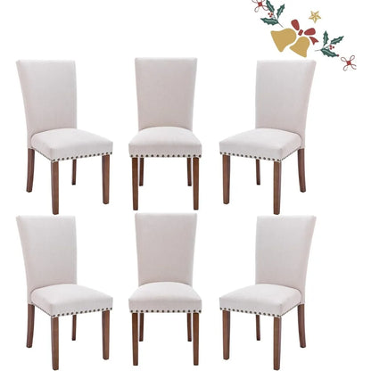 Set of 6 Upholstered Dining Chairs