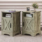 Set of 2-Farmhouse End Tables or Nightstands