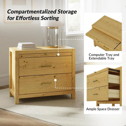 Set of 2-Nightstand with Drawers