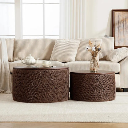 Farmhouse Round Coffee Tables