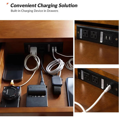 3-Drawer Office Computer Desk