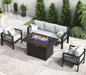 4 or 5 Pc-Patio Sectional Furniture With Fire Pit Table or Coffee Table
