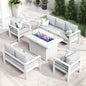 4 or 5 Pc-Patio Sectional Furniture With Fire Pit Table or Coffee Table