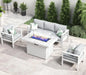 4 or 5 Pc-Patio Sectional Furniture With Fire Pit Table or Coffee Table