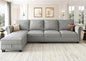 L-Shaped Sectional Sofa-Washable Covers