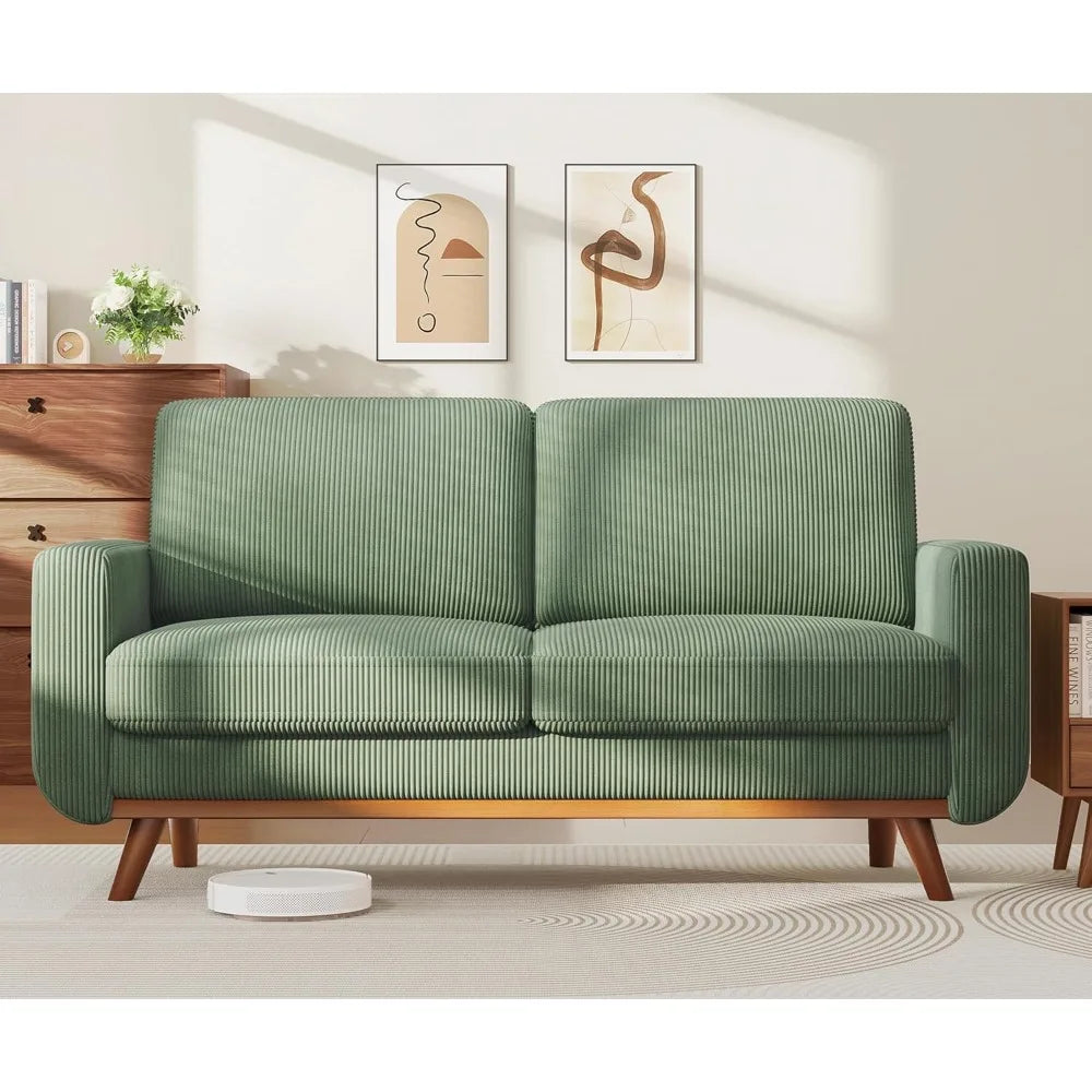 68" Corduroy Loveseat Sofas