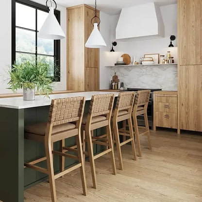 1 or Set of 4-Wood Counter Stool