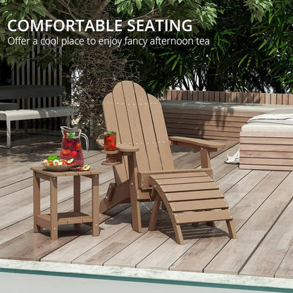 Set of 4 Folding HDPS Adirondack Chairs