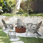 Set of 4 Folding HDPS Adirondack Chairs