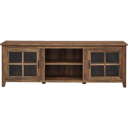 70"-2 Glass Door TV Stand