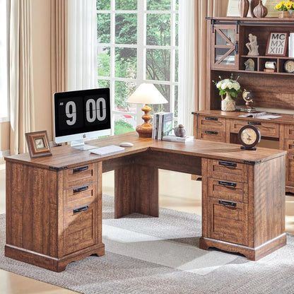 60" L Shaped Desk