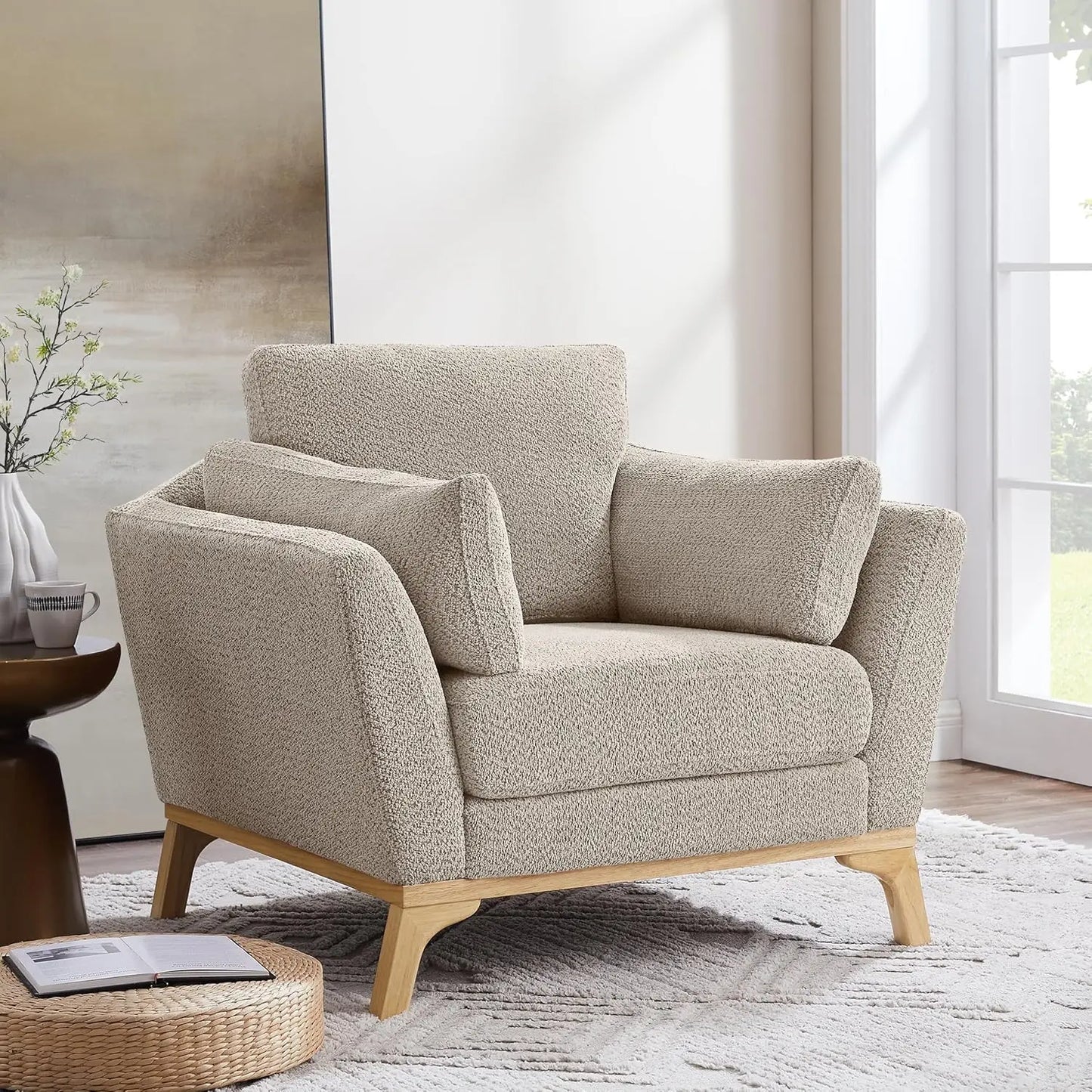 Large-Sized Carmel or Cream Accent Chairs