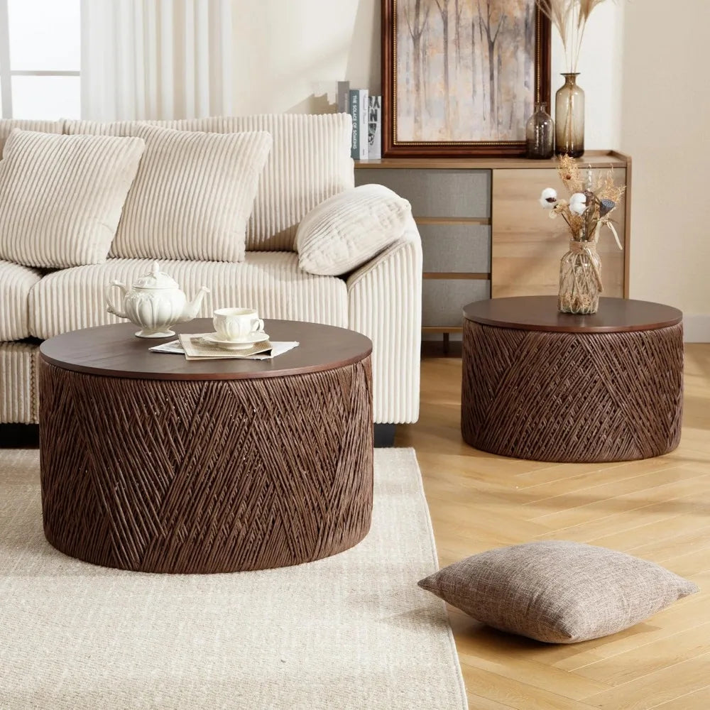 Farmhouse Round Coffee Tables