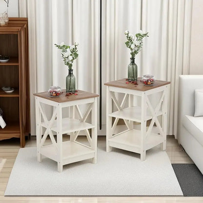 Farmhouse Matching Side Tables, Sofa Table, Coffee Table