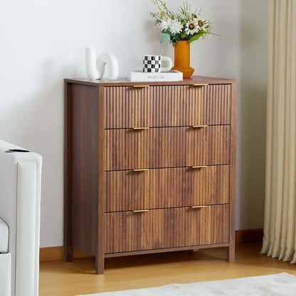 4 to 8-Drawer Fluted Double Dressers