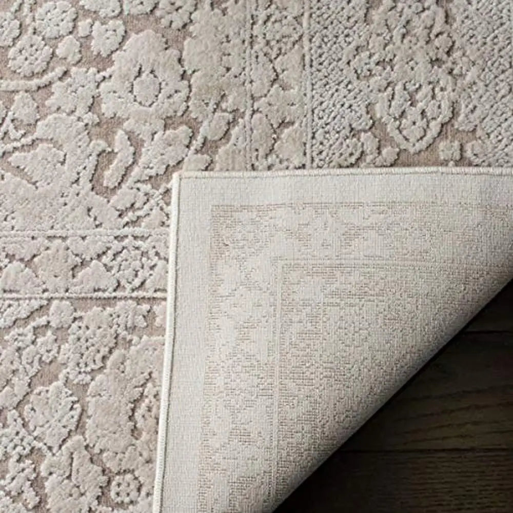 9x12 Beige Cream Boho Area Rug