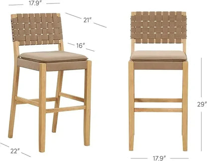 1 or Set of 4-Wood Counter Stool