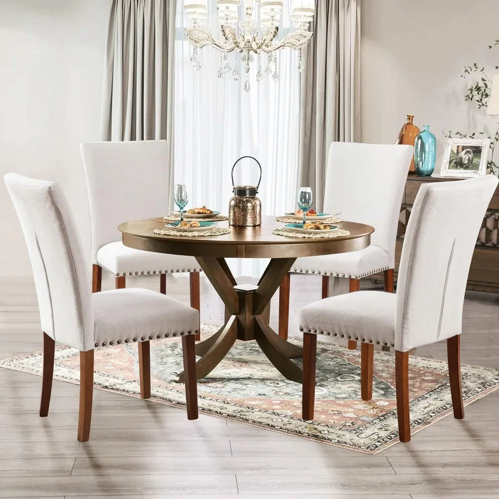 Set of 6 Upholstered Dining Chairs