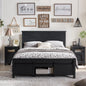 Full-Queen-King Farmhouse Wood Storage Beds