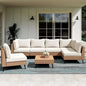 6-8Pc Rattan Wicker Patio Conversation Sets