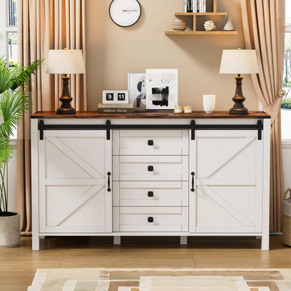 4-Drawer Farmhouse Bedroom Dresser