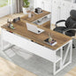 2-Pc Wooden Desk Set