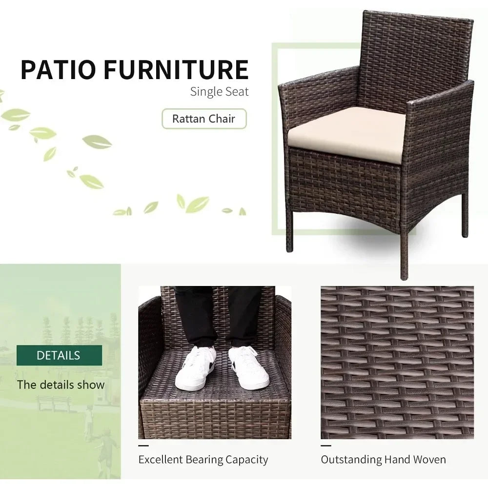 3 Pieces Patio Set