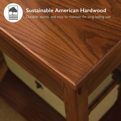 Solid Wood Mission End Table